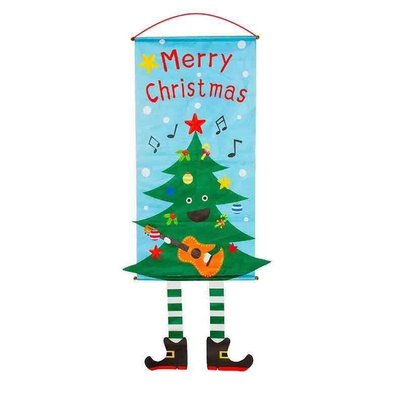 Merry Christmas Door Banner Hanging Ornament