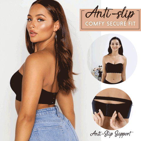 Super Elastic Non-slip Strapless Breathable Bra