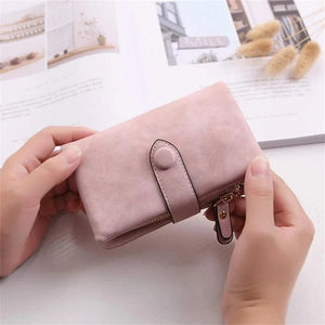 Women's Small Trifold Leather Wallet