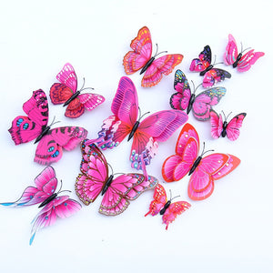 3D Butterfly Wall Mural Stickers