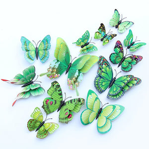 3D Butterfly Wall Mural Stickers