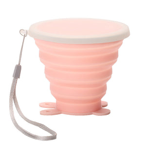 Silicone Folding Water Cups with Lids