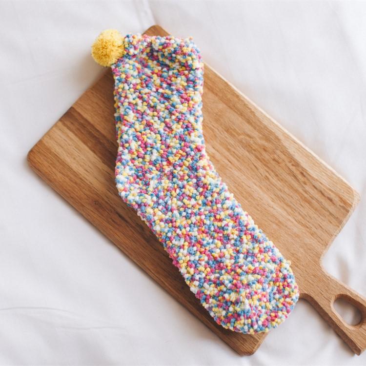 Coral Fleece Cupcake Socks