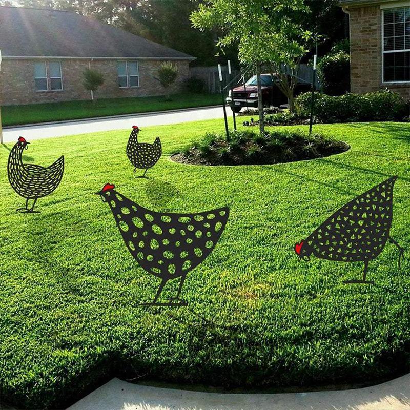 Garden Simulated Chicken Ornament
