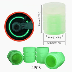 Universal Fluorescent Tire Valve Caps