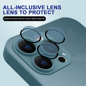 Glass Lens Film Mobile Case for iPhone