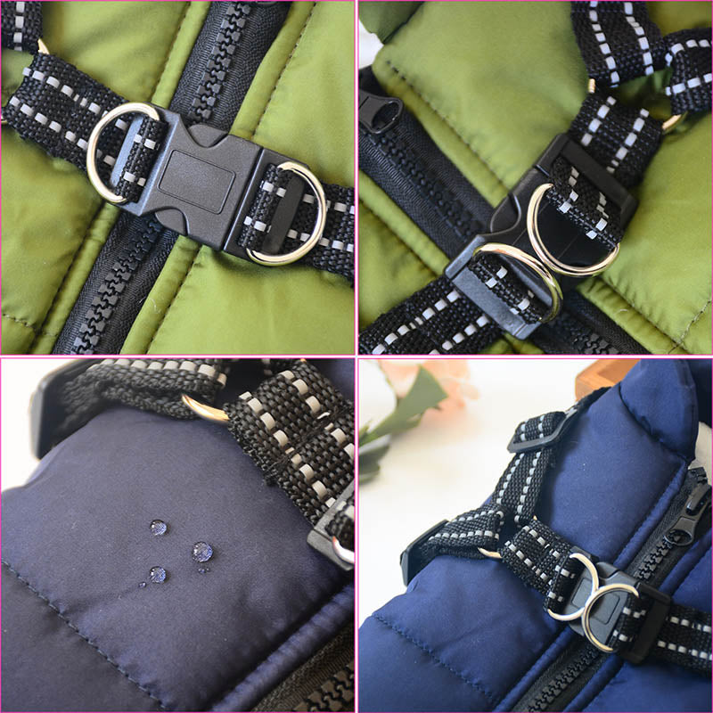 Waterproof Winter Jacket With Built-In Harness