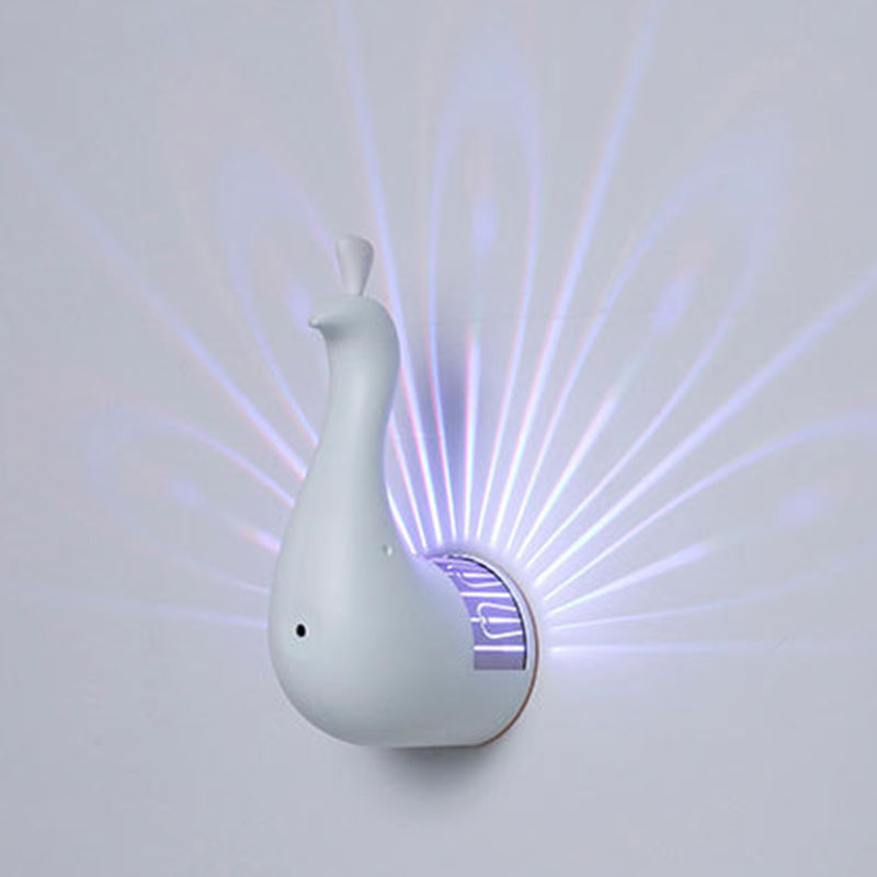 Peacock Led Projector Wall Lights For Bedroom – Peachloft