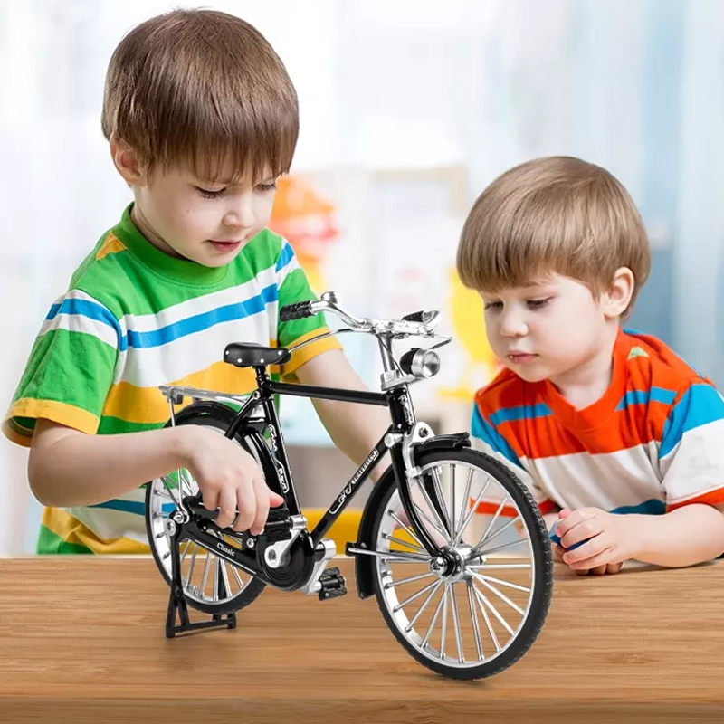 Retro Bicycle Model Ornament For Kids