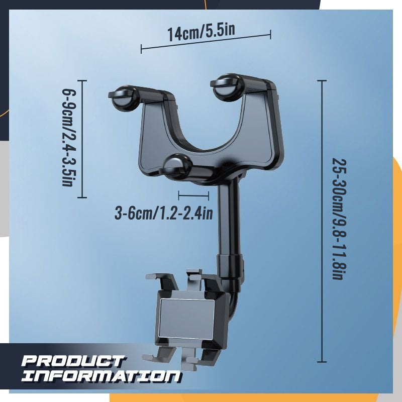 Rotatable & Retractable Car Phone Holder