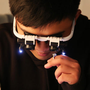 LED Glasses Magnifier