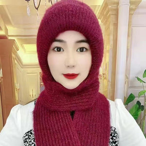 Integrated Ear Protection Windproof Cap Scarf