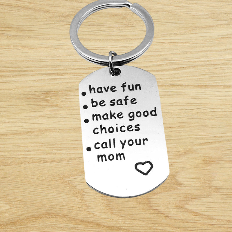 Reminder to Do Things Stainless Steel Keychain