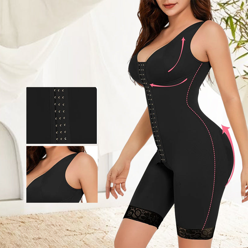 Open File One-Piece Shapewear