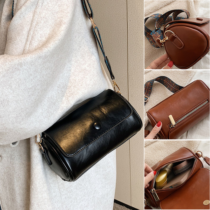 Female Retro Cylinder Bag