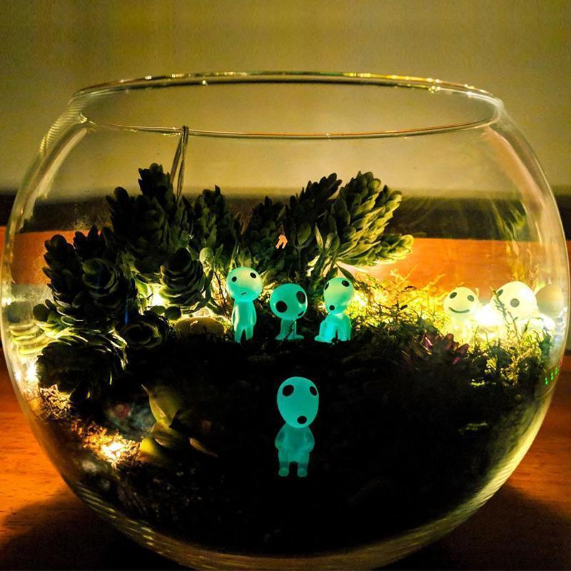 Luminous Garden Ghost Miniature Figurines