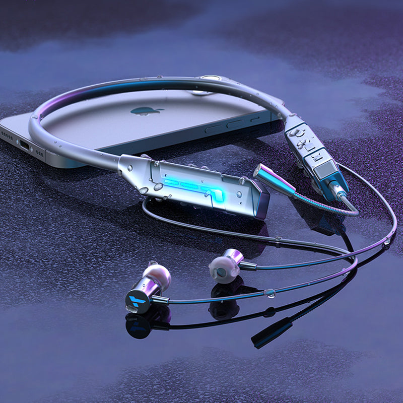 Waterproof Hanging Neck Gaming Headphones