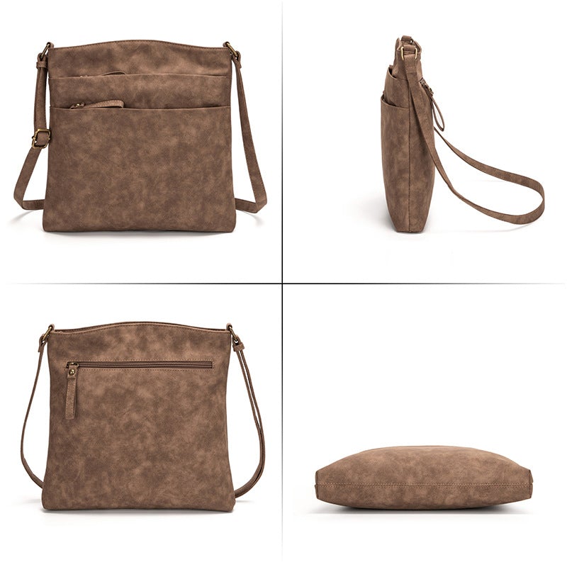 Retro Women Leather Crossbody Bag