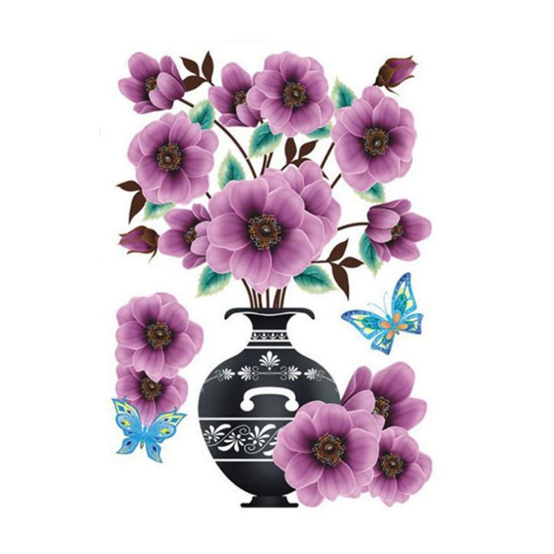 3D Vase Wall Sticker