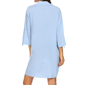 V-neck Beach Swimwear Blouse