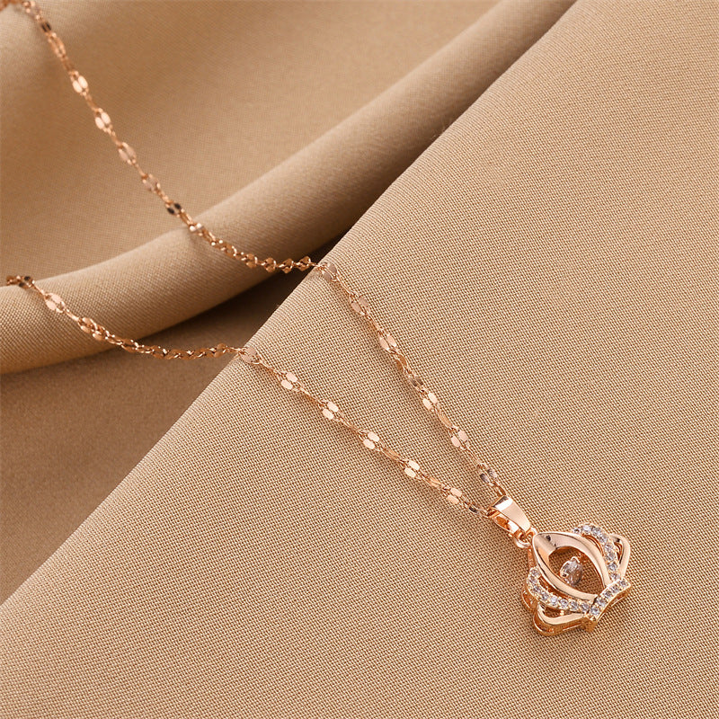 Shining Crown Necklace for Women