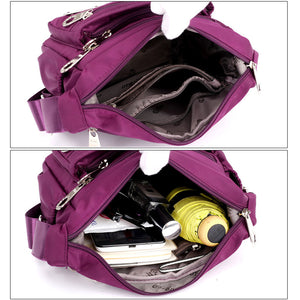 Women’s Multi-layer Nylon Crossbody Bag