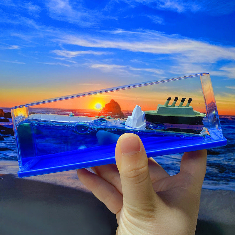 Cruise Ship Model Decoration