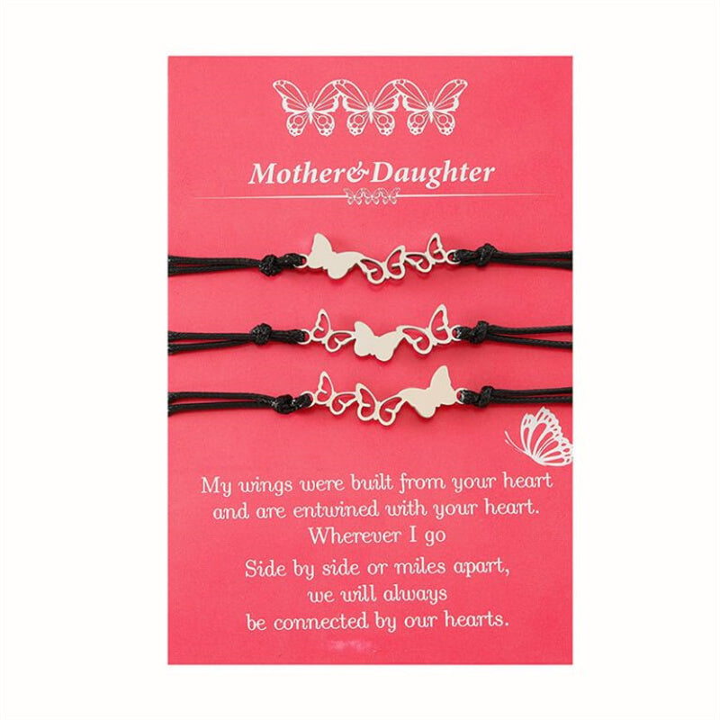 Mother & Daughter Butterfly Bracelets
