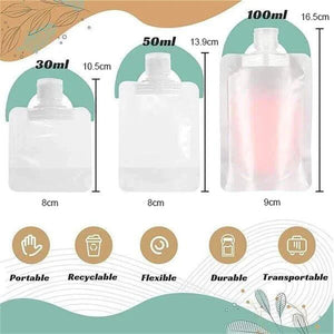 Portable Travel Fluid Dispensing Packing Bag