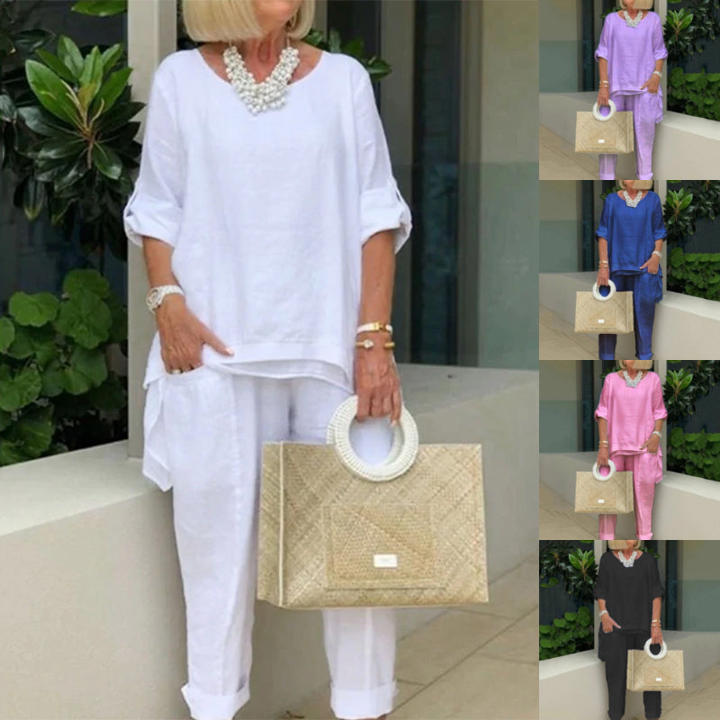 Women's Casual Cotton Suit
