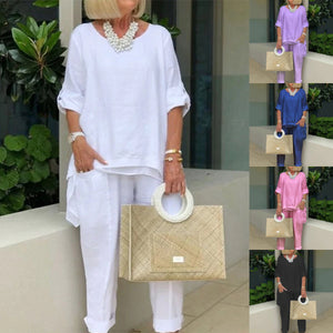 Women's Casual Cotton Suit