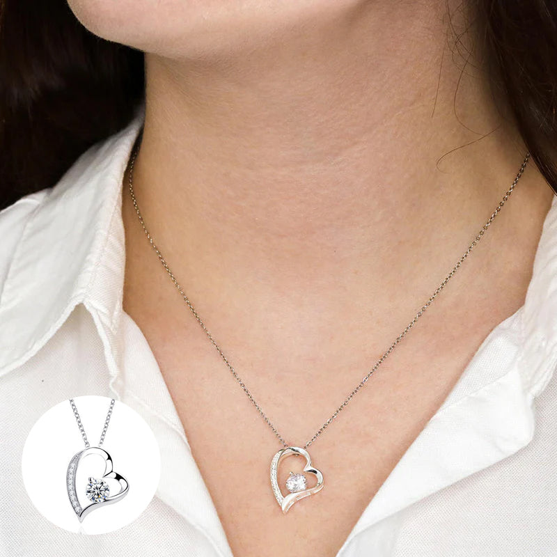 Silver Forever Love Heart Necklace