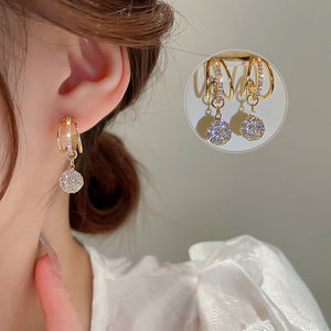 Fashion Diamond Crown Earrings