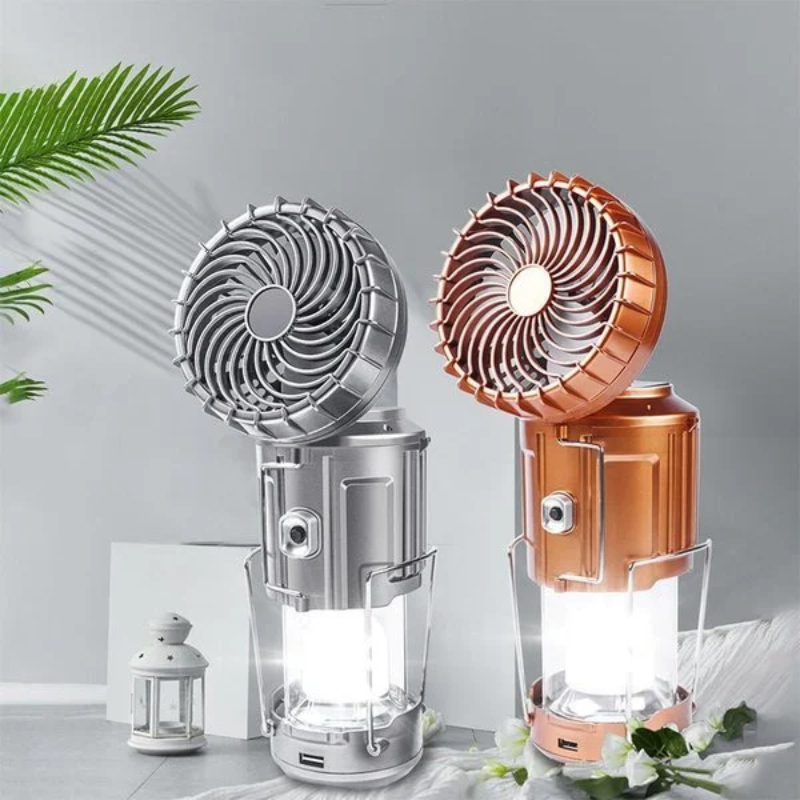 Outdoor LED Camping Light with Fan