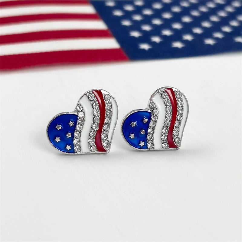 American Heart Stud Earrings