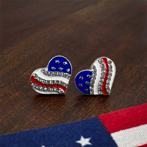 American Heart Stud Earrings