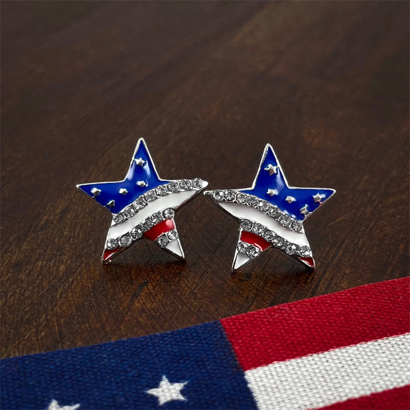 American Star Stud Earrings