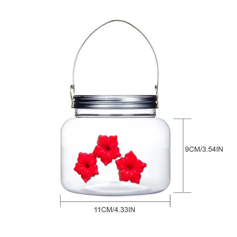 Beautiful Mason Jar Hummingbird Feeder