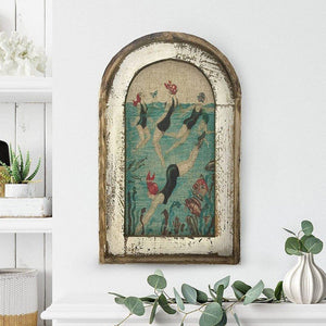 Imaginative Vintage Entrance Mural