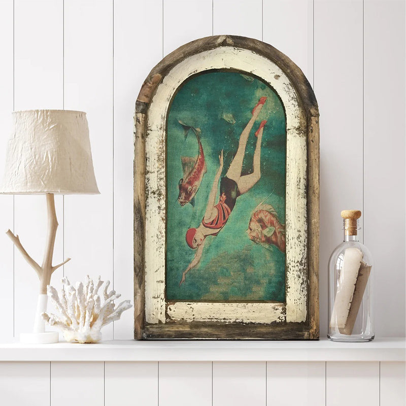 Imaginative Vintage Entrance Mural