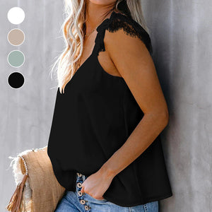 Ruffle V-Neck Tank Top
