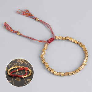 Shaped Copper Bead Bracelet