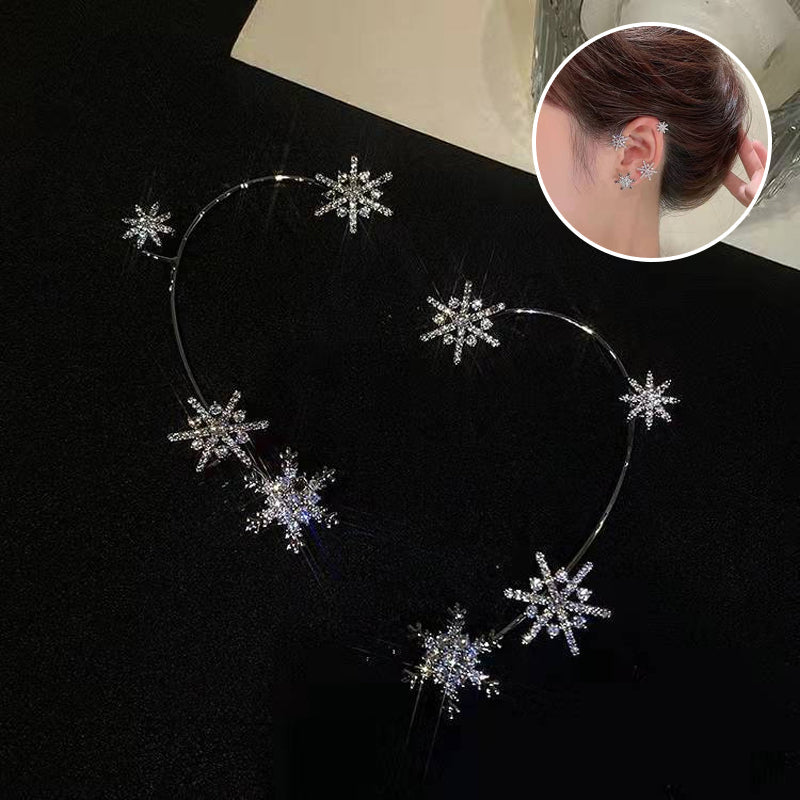 Diamond And Zirconia Earrings Without Holes