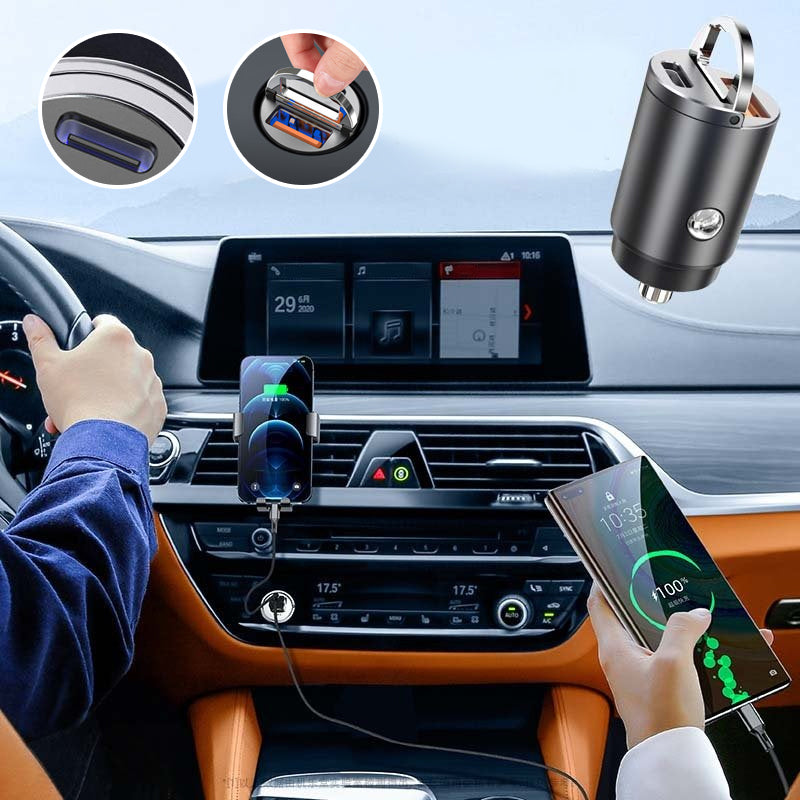 Mini Stealth Car Adapter Suitable for iPhone