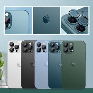 Glass Lens Film Mobile Case for iPhone