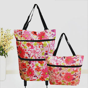 Foldable Shopping Trolley Tote Bag