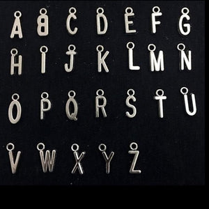 Couple Key Ring With Letter Pendant