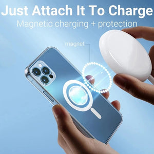 Magnetic Wireless Charging Case For Apple