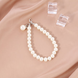 Pearl Chain Key Pendant