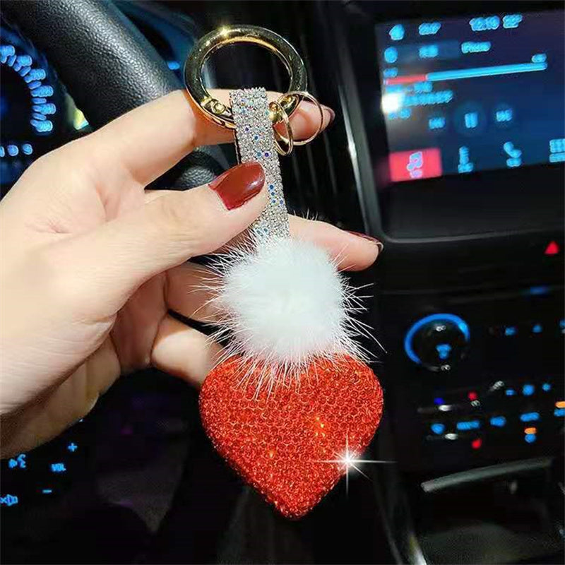 Mink Heart Keychain